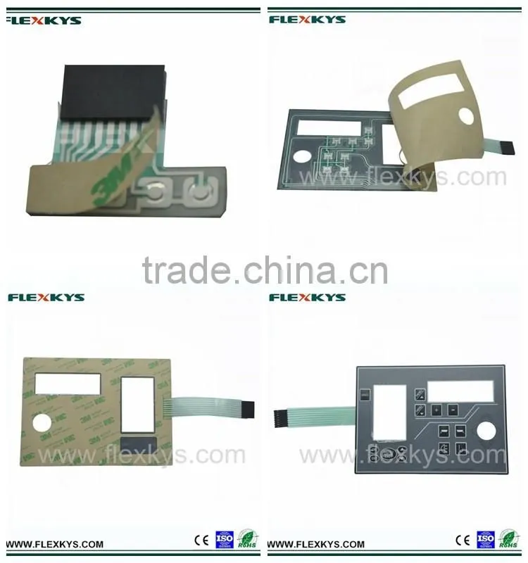 Excellent PET/PC material single circuit metal dome keyboard membrane switch