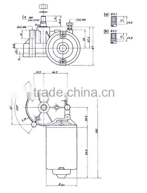High quality wiper motor
