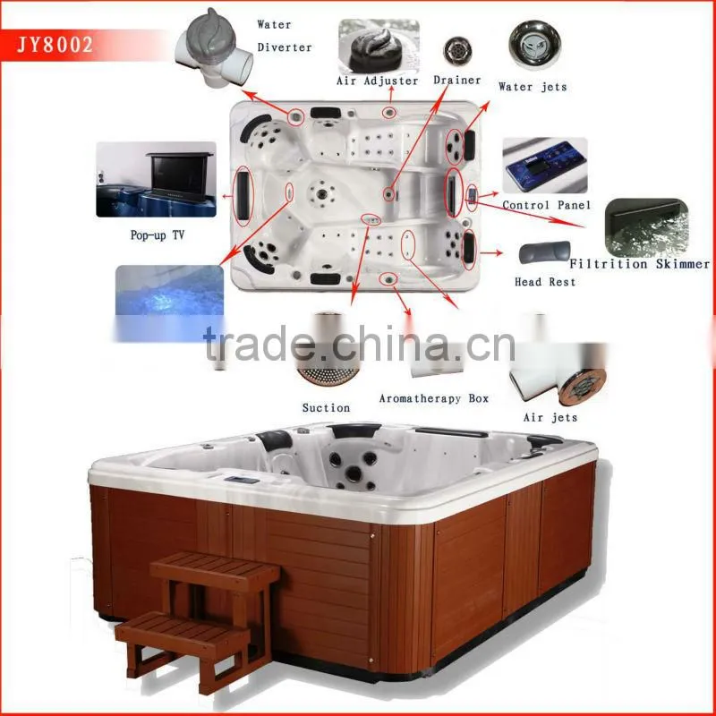 Popular whirlpool relaxing spa products bath tub prices JY8002