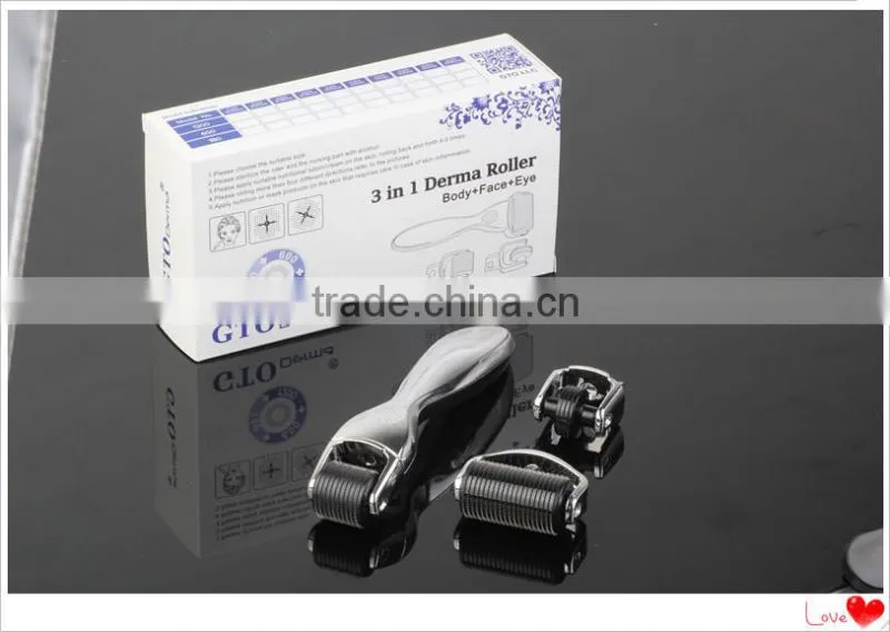 Medical CE Approval micro needle skin roller 3 IN 1 derma roller