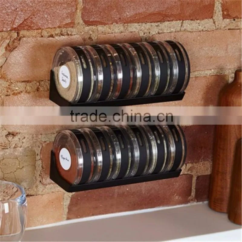 Spice Jar Rack Kitchen Wall Mount Magnetic Spice Rack