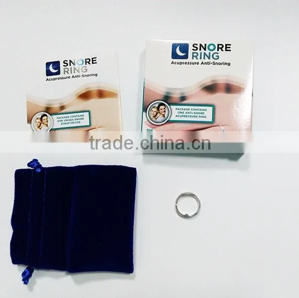 Silver anti snoring ring