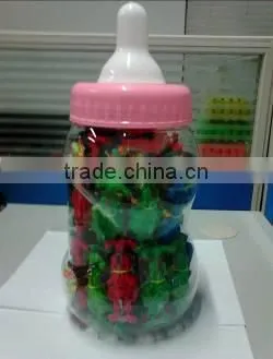 Flying toy in feeding bottle