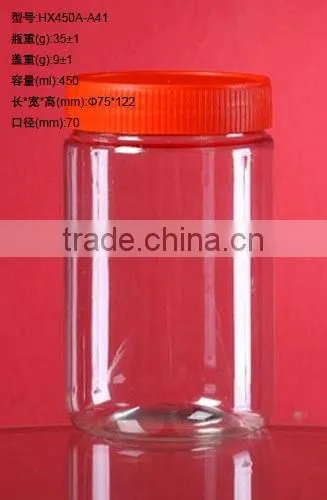 Customized Printing and Size FDA Food Safety Honey Plastic Bottle