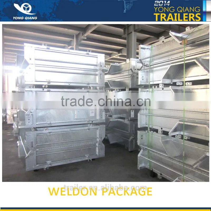 Single Axle Hot Dip Galvanized 7X4 box trailer with cage (fully welded)