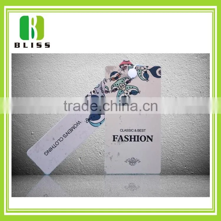 Special string double fancy clothing paper hang tags wear for garment