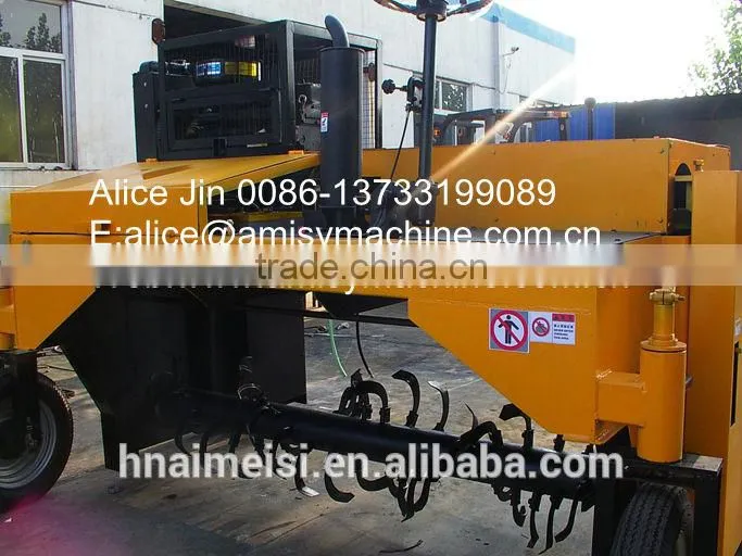 Amisy Self-propelled fertilizer compost turning machine for organic manure