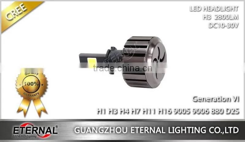 60W universal size LED headlight bulb H1 H3 H4 H7 H11 H13 9005 9006 880 D2S car automotive led headlight bulb kit