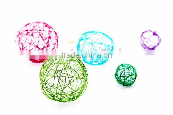 christmas ornaments ball/gold wire ballls