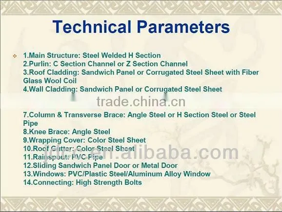 steel structural steel frame workshop