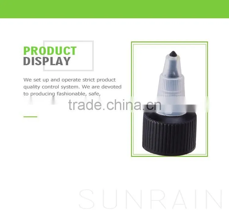2016 Latest design high quality cosmetic plastic disc top cap 24/415 silver