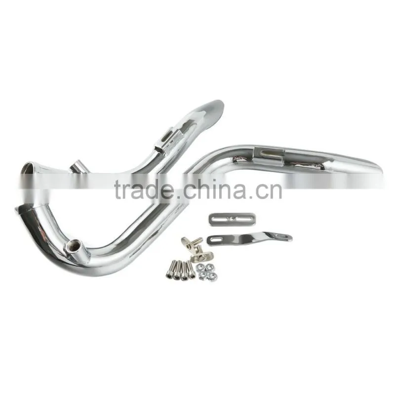 New Chrome 1.75" Drag Pipes Exhaust For Harley Softail Sportster Dyna 1984-2015