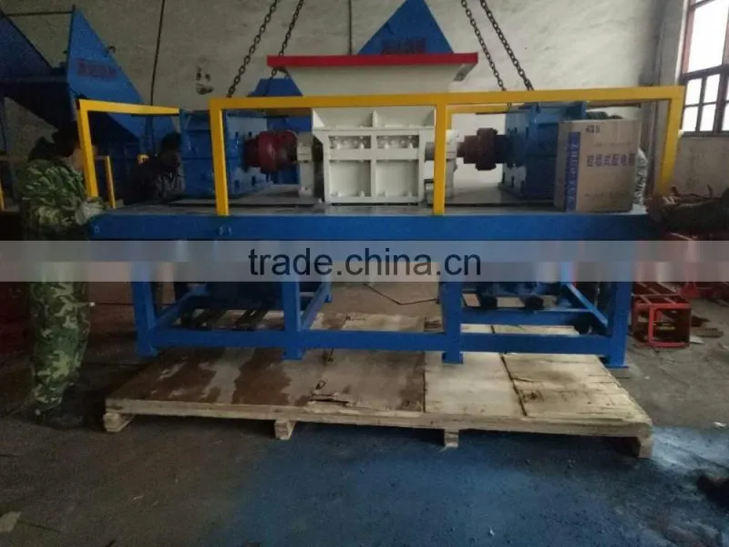 JT-400 Small model Double shaft Tire shredder machine with Low price