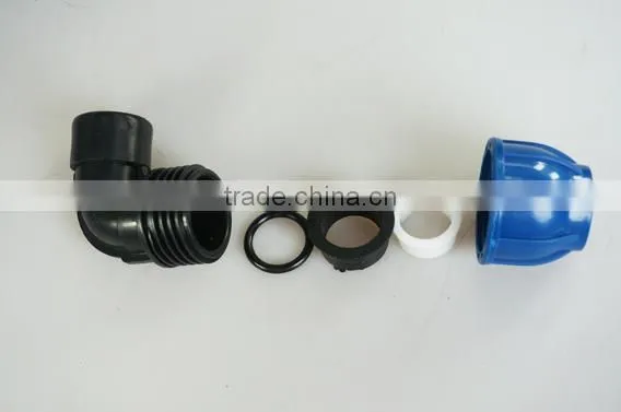 pp compression BSP thread 90 degree elbow