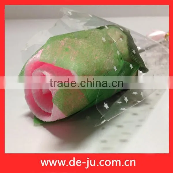 Rose Flower Towels Decorative Basket For Wedding For Gift