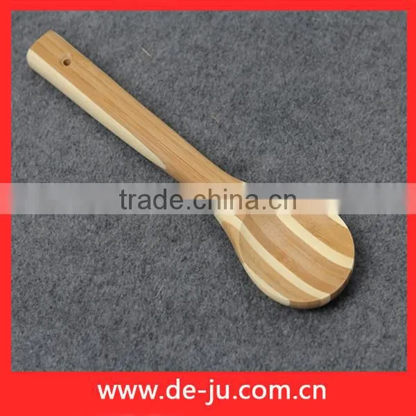 Eco Friendly Bamboo Bottom Hollow Teeth Spatula Big Spoon