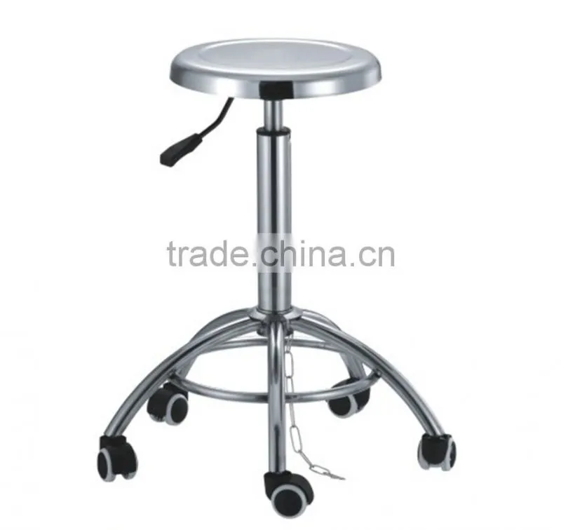 Rotary Round Stool with Gas lift and wheels