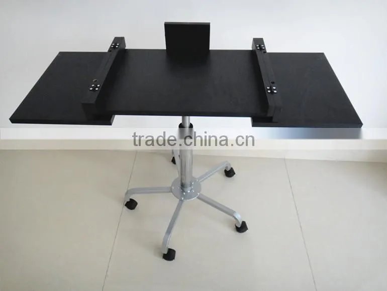 Adjustable Rolling Portable Mobile Computer Notebook Desk Stand Laptop Table