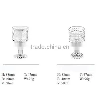 High Quality clear pretty glass cup ice cream
