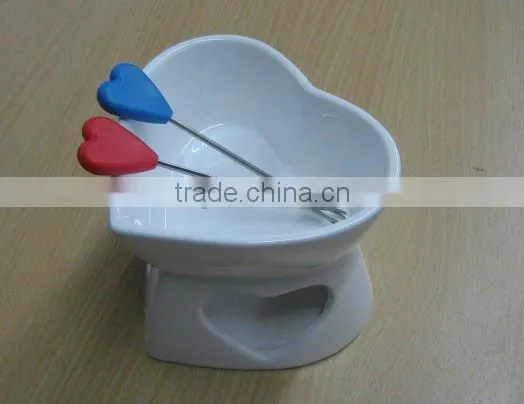 ceramic fondue,fondue casserole, fondue pot, porcelain pot,ceramic pot