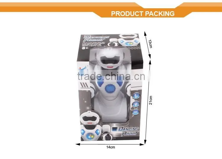 Bump and go battery operated light up Dancing robot toy