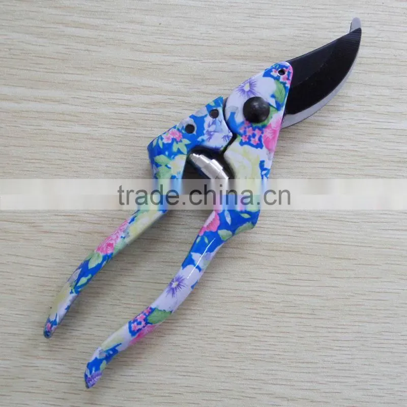 Decorative lady flower garden tool pruning shear & pruner scissor