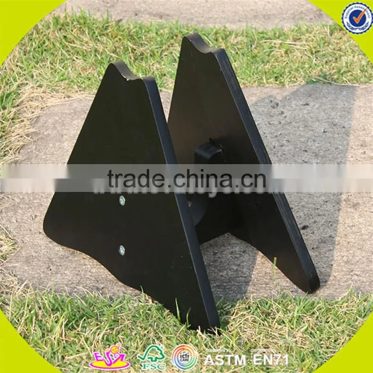 Wholesale top sale wooden black balance bike for kids new fashion black balance bike great wooden black balance bike W16C051