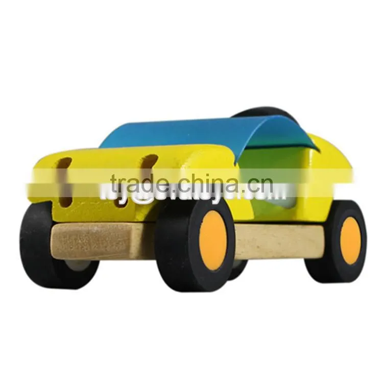 Wholesale cheap best wooden mini car toys for kids W04A056