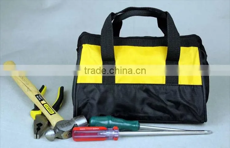 Large capacity fold electrical tool kit bag