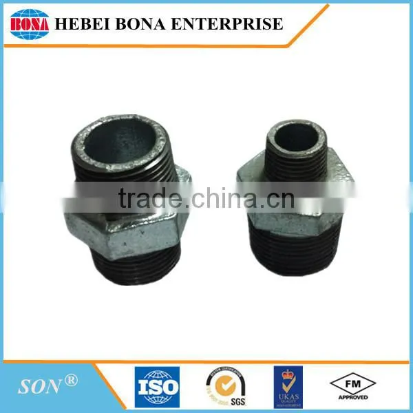 "SON" brand gi malleable iron pipe fittings elbow /tee/socket/cross/nipple