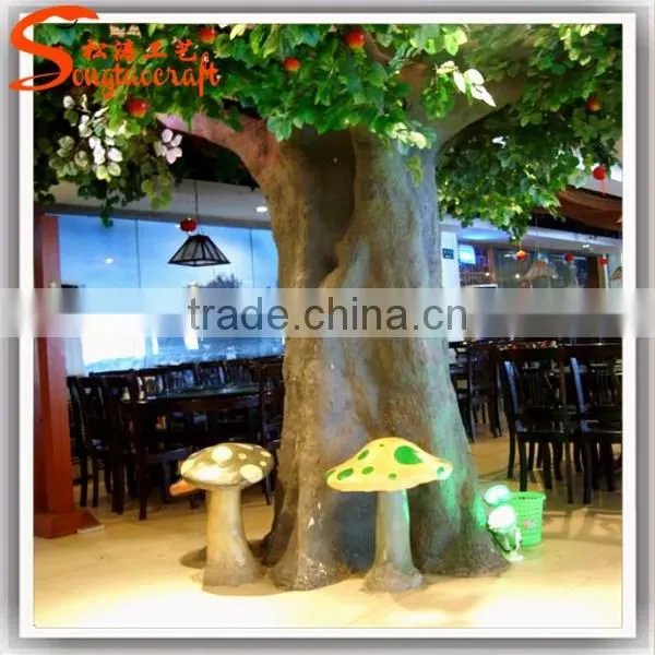 factory sale artificial banyan tree of ficus tree with green ficus leaf tree artificial plants of leaves