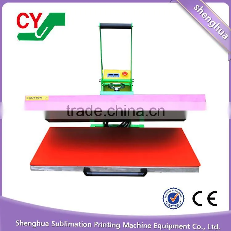 Manual high quality multicolor sublimation t shirt big size heat press machine