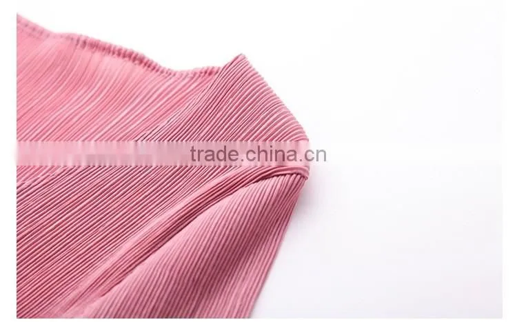 New style crumple shell 3d flower splicing dresses for woman