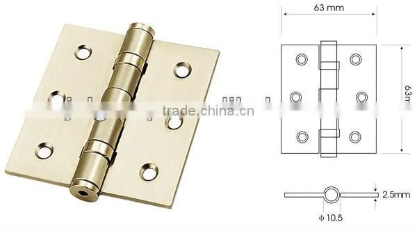 Bearing hinge straight corner