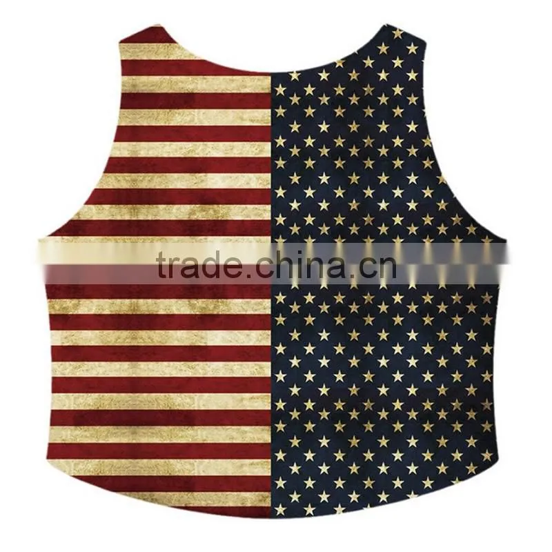 Cotton Tank Top short front long back printed patchwork Size:Free Size Sold By PC