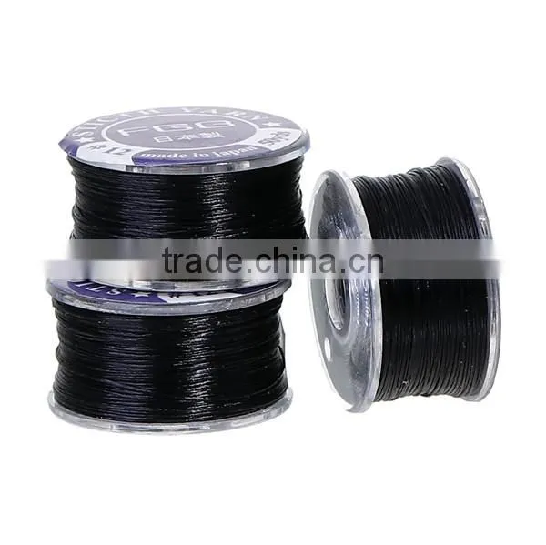 Nylon Jewelry Thread Cord Black 0.2mm