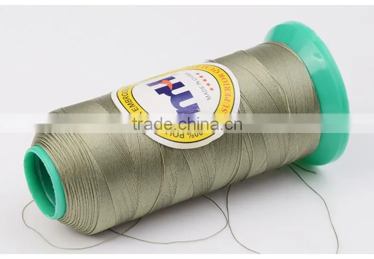 Polyester filament embroidery thread