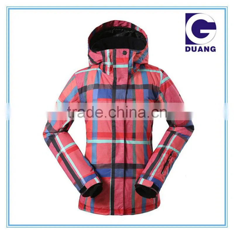 Skiing jacket plus size women ski jackets sublimation ski jacket