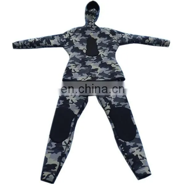 Customized 13-16mm Yamamoto Neoprene Two pieces Spearfishing suit for deep sea