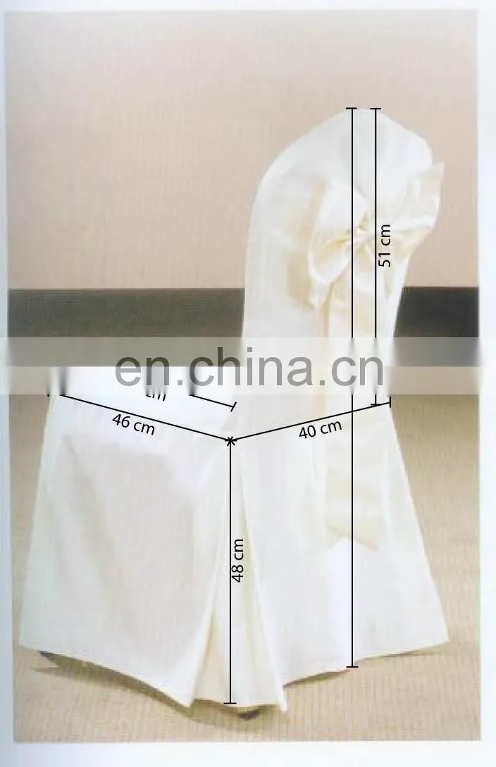spandex/lycra chair cover in white color for plastic chairs