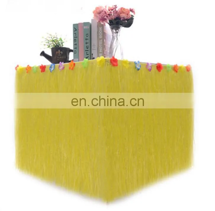 Hawaiian Table Skirt Luau Hibiscus Table Hula Skirt