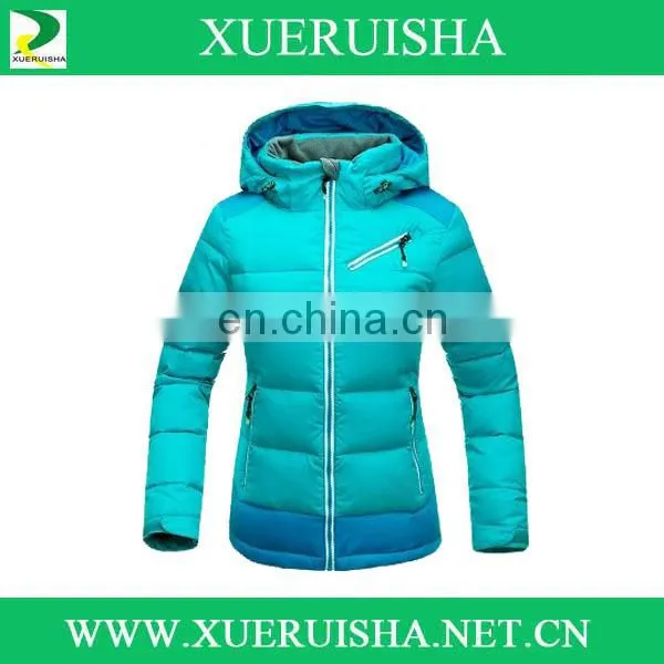 oem woman outdoor best quality jakcet feather down fill