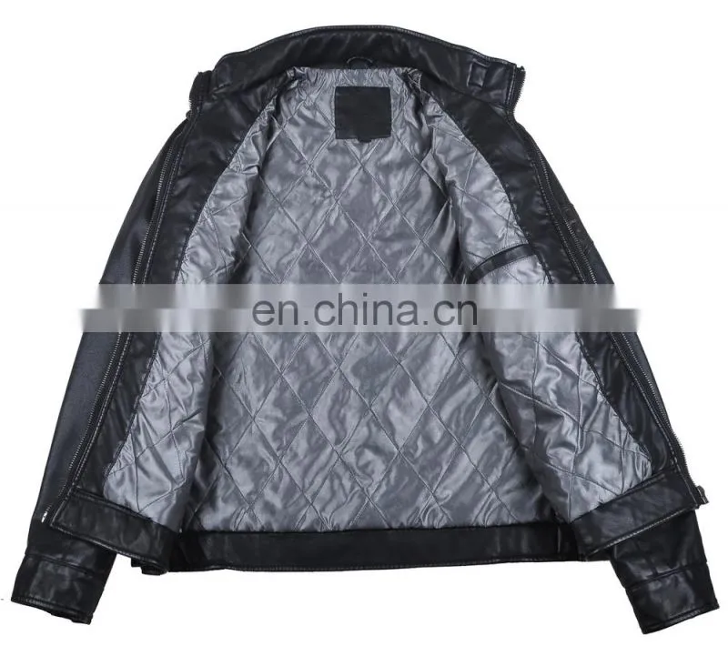2015 mens handsome last design leather jacket