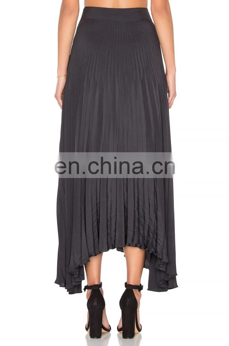 Hot sale pleated flare women skirt