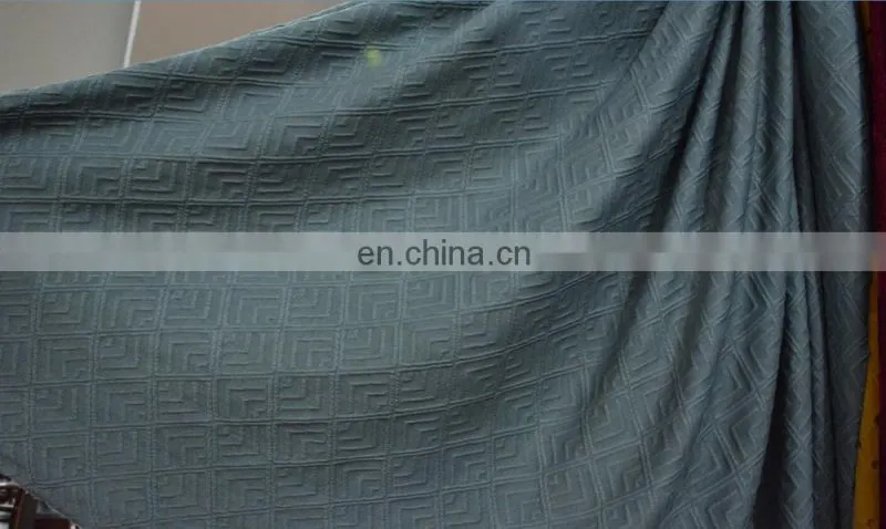 Customize jacquard jersey knit two way Stretch fabric