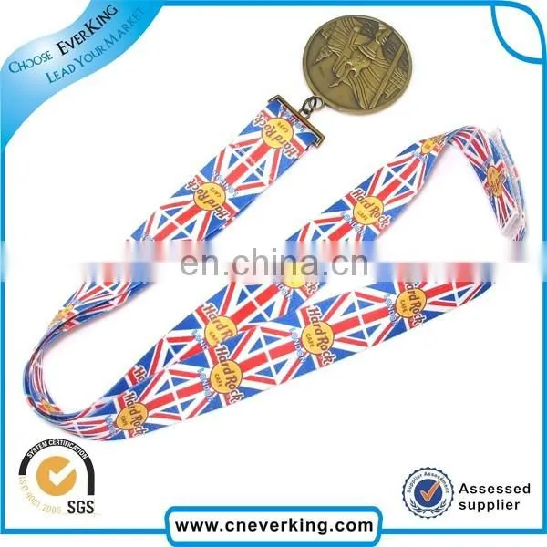 Promotion Custom polyester embroidery keychain