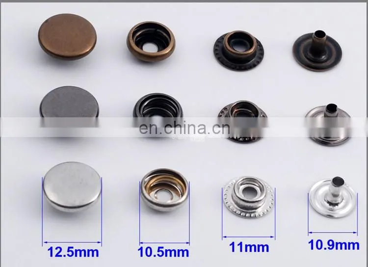 12.5mm Common Metal Brass Garment Press Ring Button BM10182