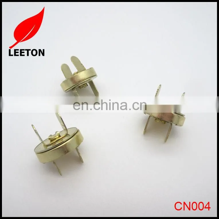 Factory supply 14mm gold magnetic snap button for handbag
