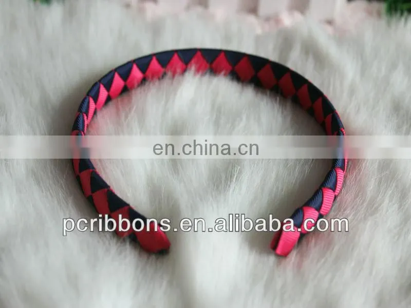Woven ribbon headbands