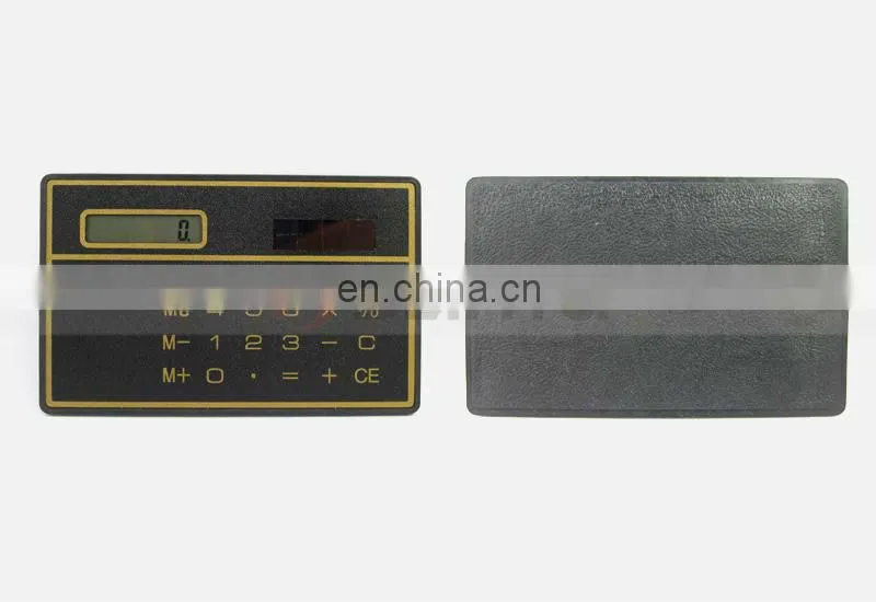 Solar Power Promotion Gift Thin Pocket 3mm Thickness Waterproof Pouch Bag Mini Card Calculator